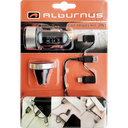 RINKINYS - TELEFONO ĮKROVIKLIS 12/24V 3IN1, LAIKIKLIS, 2USB, 3.1A