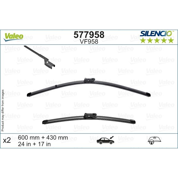 [S577958] VALEO SILENCIO VALYTUVAI AUDI FLAT BLADE