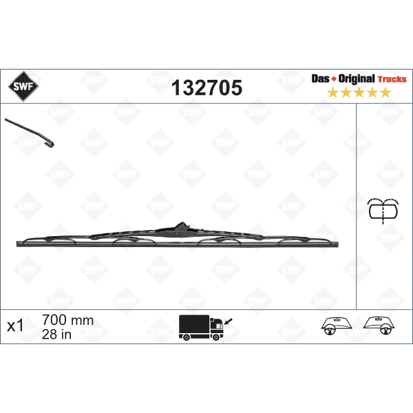 [T132705] VALEO VALYTUVAI TRUCKS WIPER BLADE