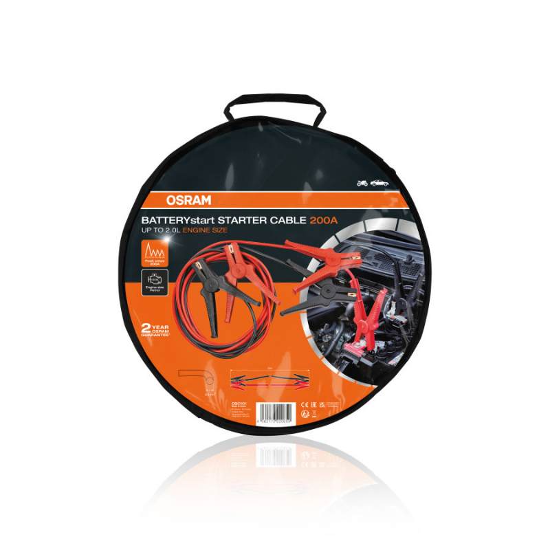 [OS-OSC101] OSRAM AKUMULIATORIAUS UŽVEDIMO LAIDAI 200A 6/12V