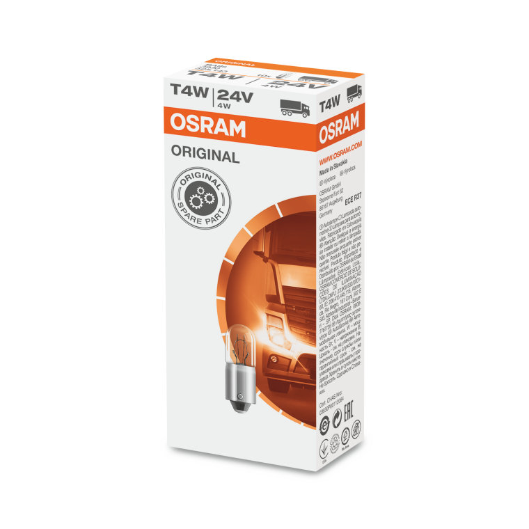 [OS-3930] OSRAM LEMPUTĖS T4W 24V BA9S