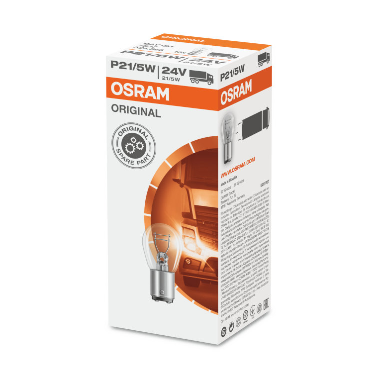 [OS-7537] OSRAM LEMPUTĖS P21/5W 24V BAY15D