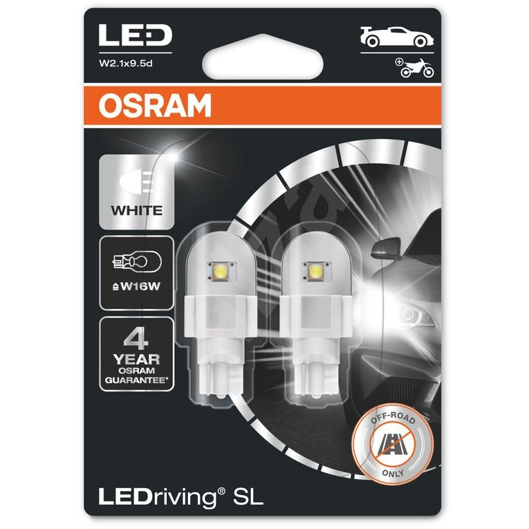 [OS-921DWP-02B] OSRAM LEMPUTĖS W16W 02B 12V 2W W2,1X9,5D