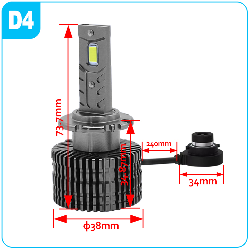 LEMPUTĖS D4S LED 35W 6000K 9000LM (2VNT)