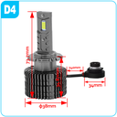 LEMPUTĖS D4S LED 35W 6000K 9000LM (2VNT)