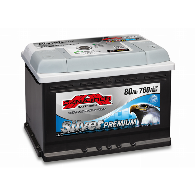 [SZS80R] BATTERY SZNAJDER SILVER PREMIUM