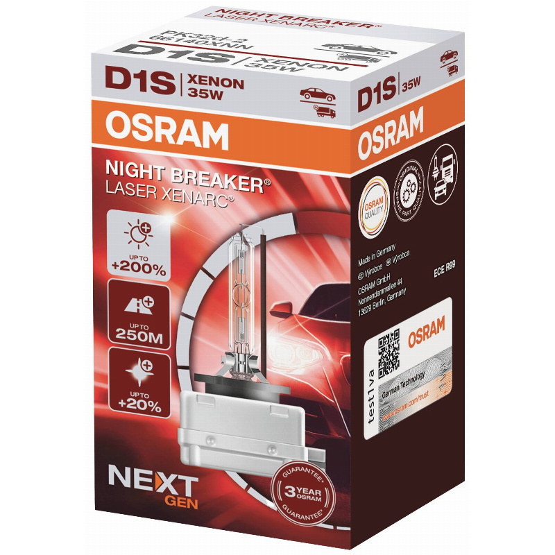 [OS-66140XNN] OSRAM LEMPUTĖS D1S 35W +200% NEXT GEN 1A PK32D-2
