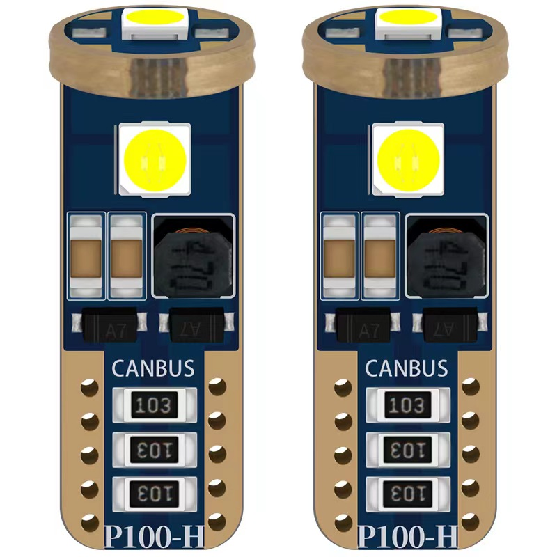 [AL50472] LEMPUTĖS W5W T10 LED 3SMD CANBUS 12V (2VNT)