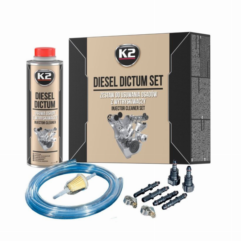 [AK13324] K2 PURKŠTUKŲ VALIKLIO KOMPLEKTAS "DIESEL DICTUM SET" 500ML