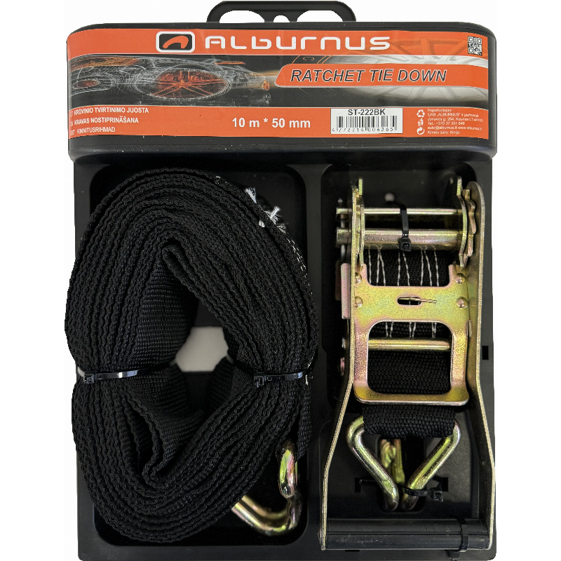 [ST-222BK] RATCHET TIE DOWN 10M * 50MM