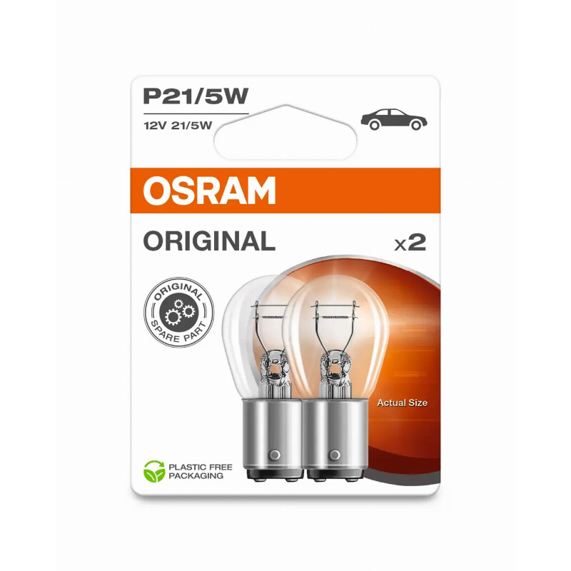 [OS-7528-2BL] OSRAM LEMPUTĖS P21/5W 12V BAY15D