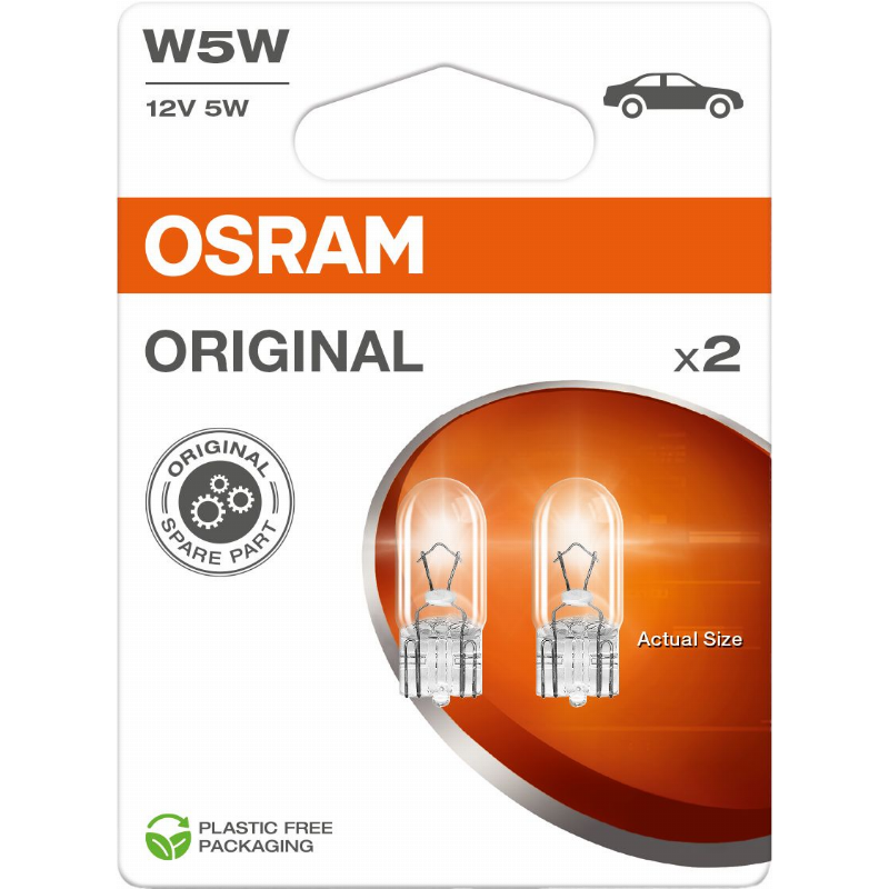 [OS-2825-2BL] OSRAM LEMPUTĖS W5W 12V W2,1X9,5D