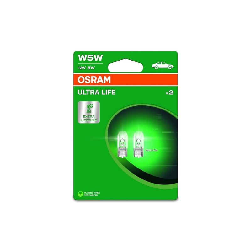 [OS-2825ULT-2BL] OSRAM LEMPUTĖS W5W 12V 5W W2.1X9.5D ULTRA LIFE