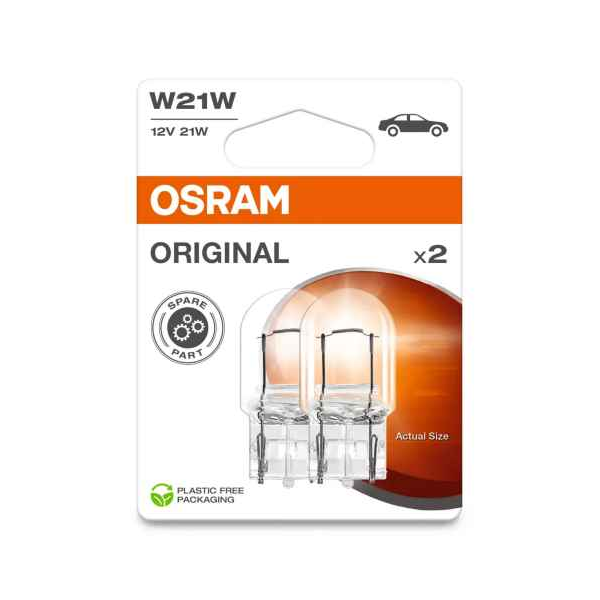 [OS-7505-2BL] OSRAM LEMPUTĖS W21W 12V BA15S