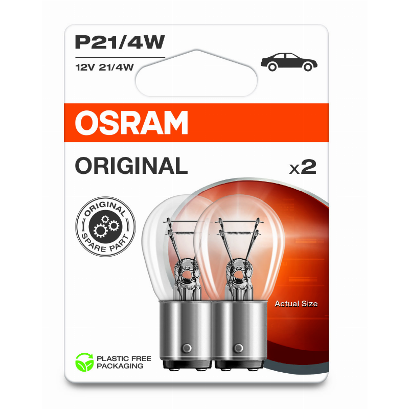 OSRAM LEMPUTĖS P21/4W 12V BAZ15D