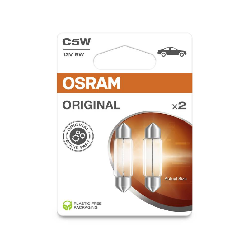 [OS-6418-2BL] OSRAM LEMPUTĖS C5W 12V 5W SV8,5-8