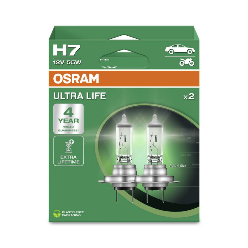 [OS-64210ULT-2HB] OSRAM LEMPUTĖS H7 55W 12V PX26D ULTRA LIFE