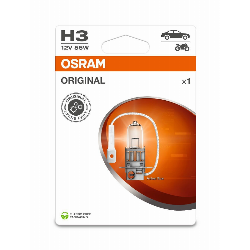 [OS-64151-1BL] OSRAM LEMPUTĖS H3 55W 12V PK22S