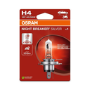OSRAM LEMPUTĖS  H4 60/55W 12V P43T +100% NIGHT BREAKER SILVER