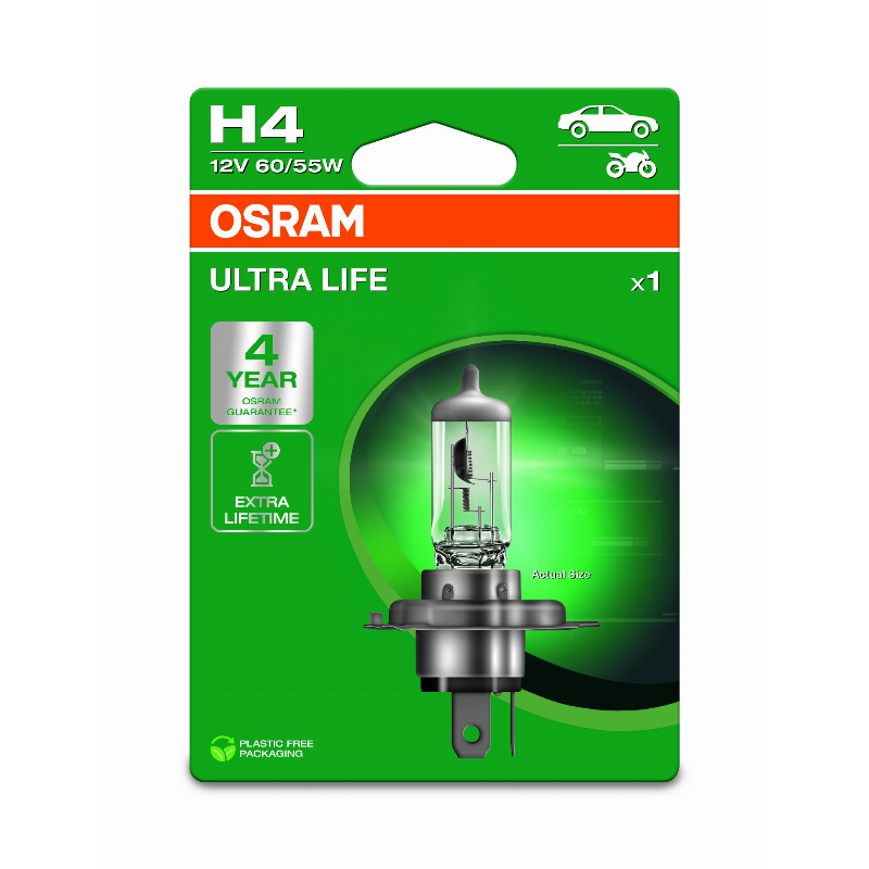 [OS-64193ULT-1BL] OSRAM LEMPUTĖS H4 60/55W 12V P43T