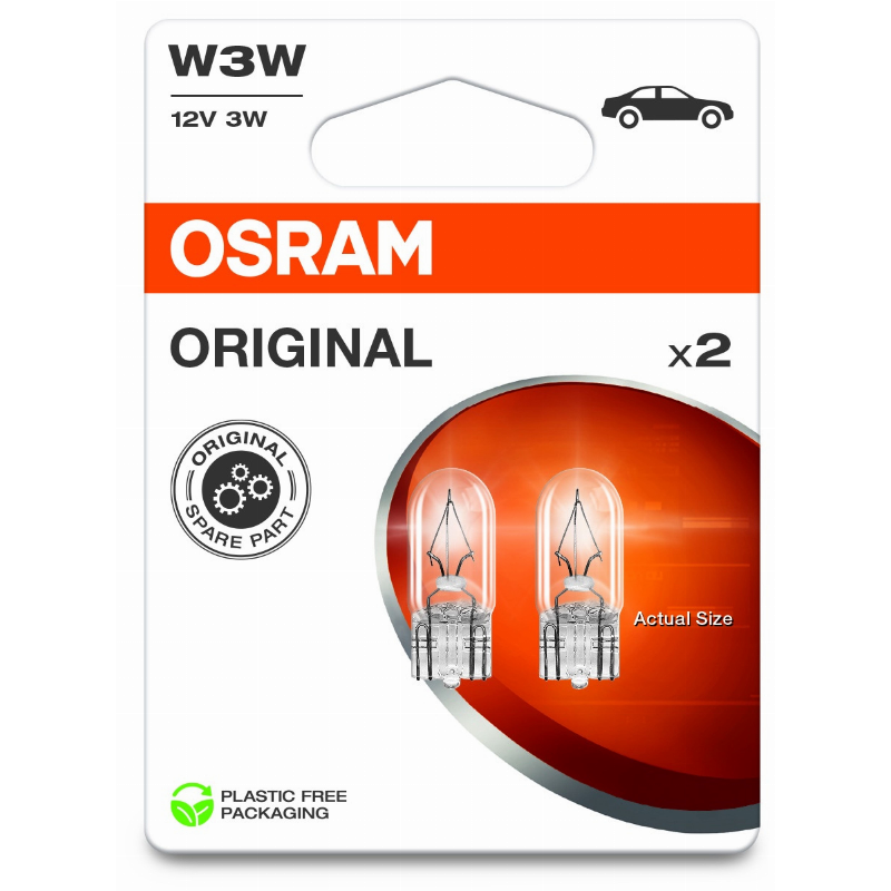 [OS-2821-2BL] OSRAM LEMPUTĖS W3W 12V 3W W2.1X9.5D