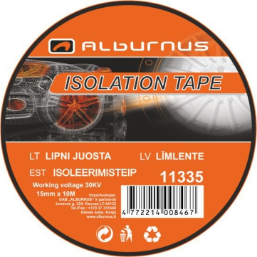 [11335] LIPNI JUOSTA (IZOLIACIJA) 15MMX10M 10VNT