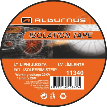 [11340] LIPNI JUOSTA (IZOLIACIJA) 19MMX20M 10VNT