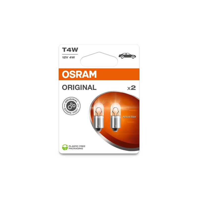 [OS-3893-2BL] OSRAM LEMPUTĖS T4W 12V 4W BA9S