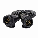 SPIRALINIS KABELIS SU JUNGTIMIS  2X13 PIN 3.5M 12V