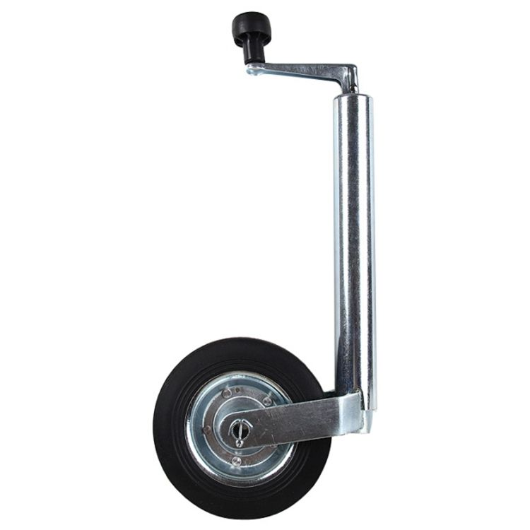 [SS201] JOCKEY WHEEL 48MM METAL RIM WITH SOLID RUBBER TYPE 200X 50MM