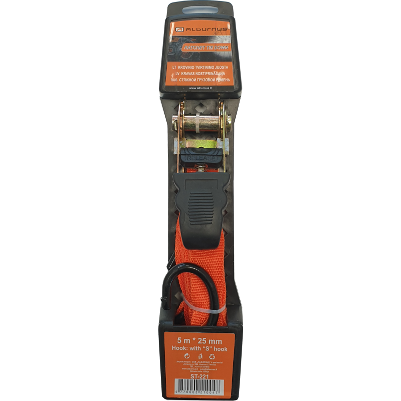 [ST-221] RATCHET TIE DOWN 5M*25MM