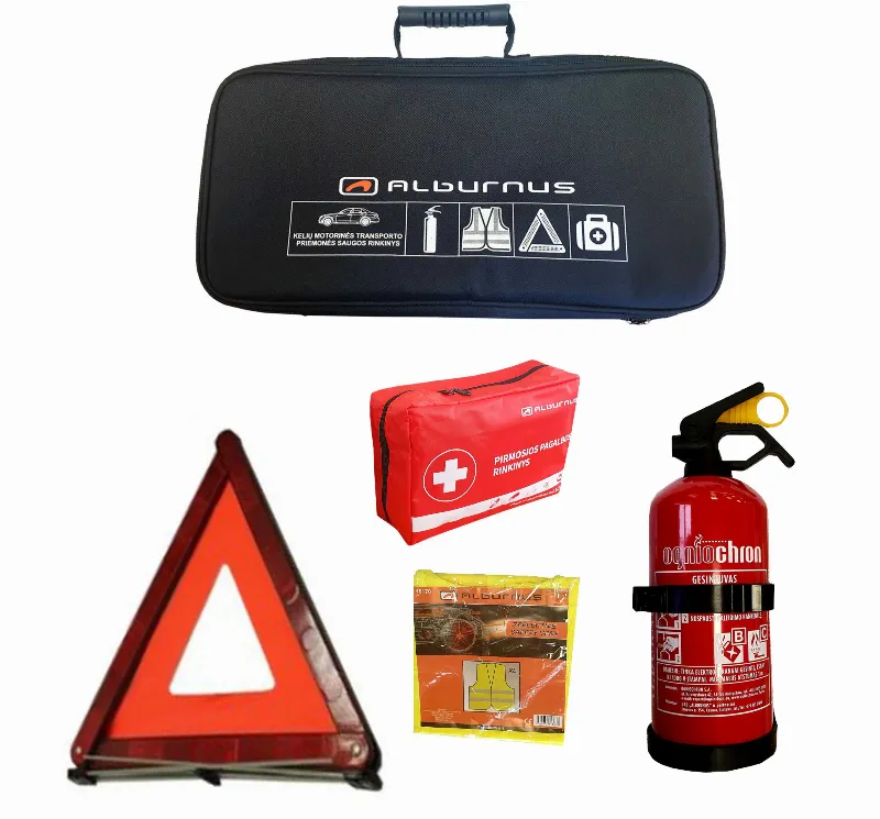 [PPR1021] NAUJOS SUDĖTIES 1 KG AUTOMOBILIO SAUGOS RINKINYS ''ALBURNUS''